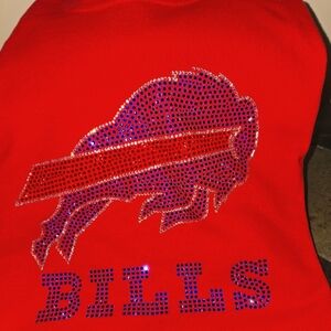 Swarovski  Crystals Buffalo Bills t shirt